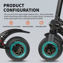 Load image into Gallery viewer, Jueshuai X700 Electric Scooter for Adults,46MPH &amp; 37 Miles,10&quot; Tubeless Tires,Foldable Commuting Electric Scooter for Adult
